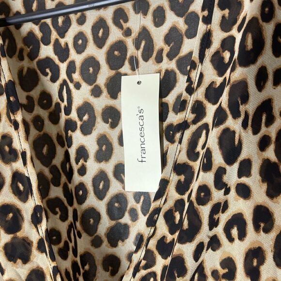 Mi Ami leopard body suit wrap style from‎ Francesca’s, size medium - Picture 6 of 10
